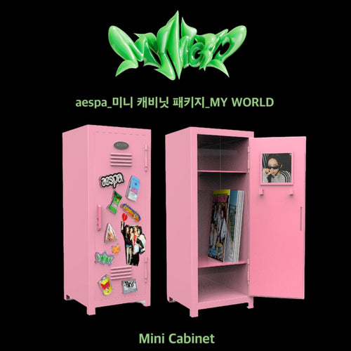 aespa Mini Cabinet Package MY WORLD version Official MD