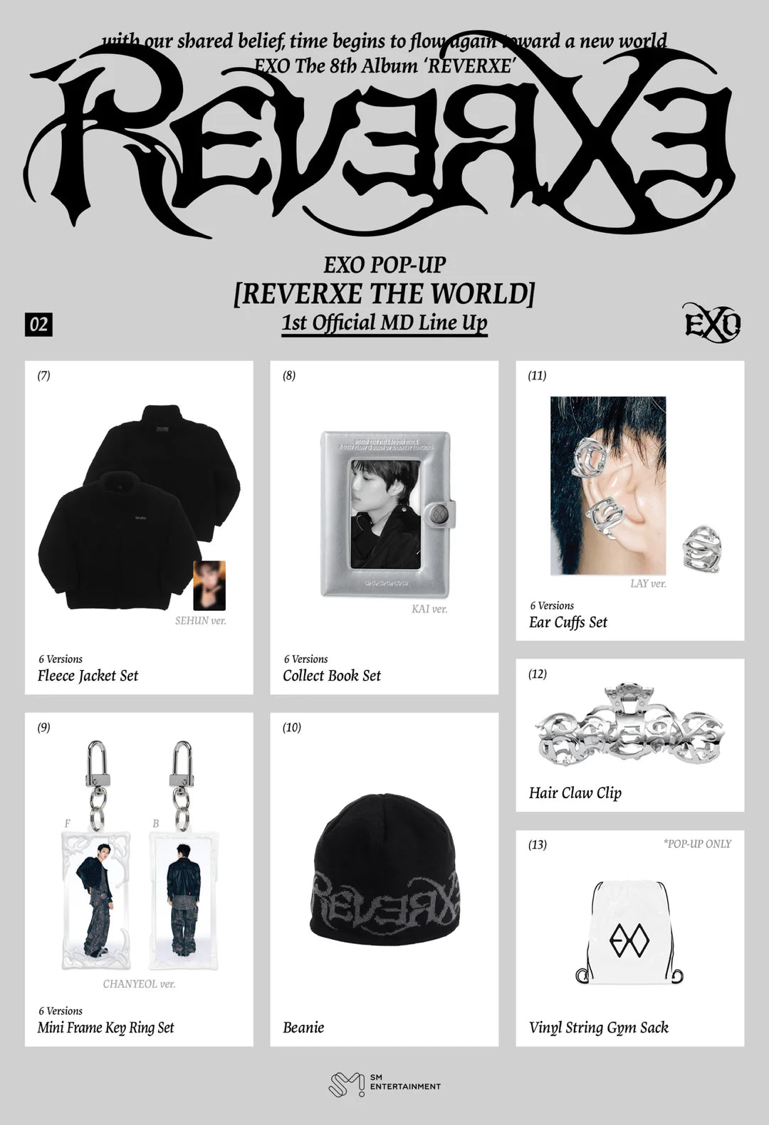 EXO - REVERXE THE WORLD Pop Up Store Official MD – kheartshop EXO - REVERXE THE WORLD Pop Up Store Official MD – kheartshop