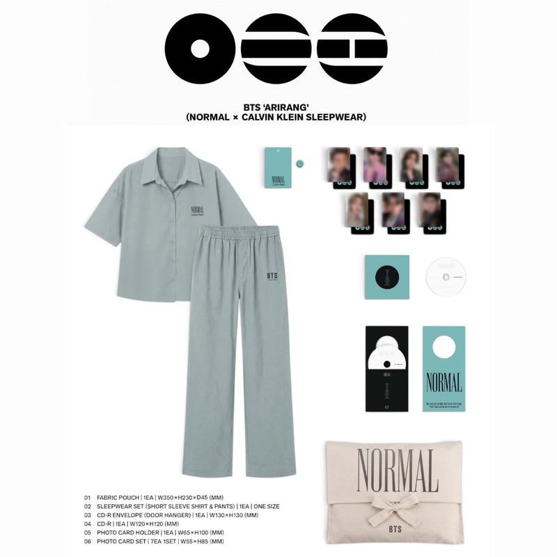 ※plpl※BTS ARIRANG 2形態セット✖️19 BTS ARIRANG NORMAL X CALVIN KLEN Sleepwear (Pre-Order October