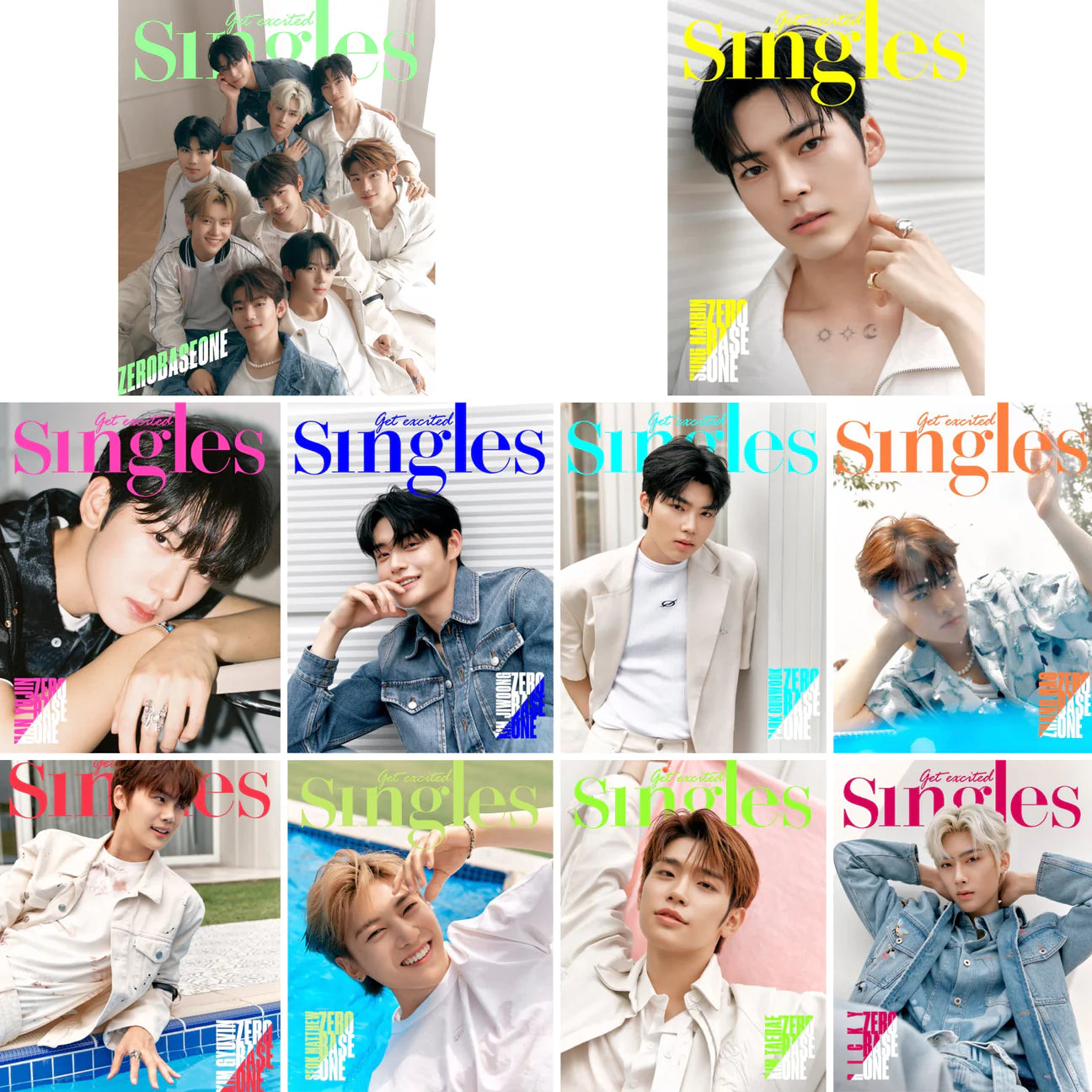 Singles KOREA Magazine ZEROBASEONE ZB1 August 2023 Issue – kheartshop