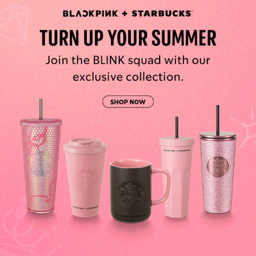 BLACKPINK + STARBUCKS Official Collaboration Turn Up Your Summer MD