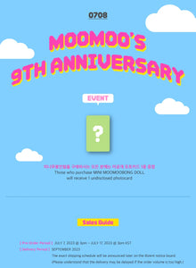 MAMAMOO 9th Anniversary Mini MOOMOOBONG Plush