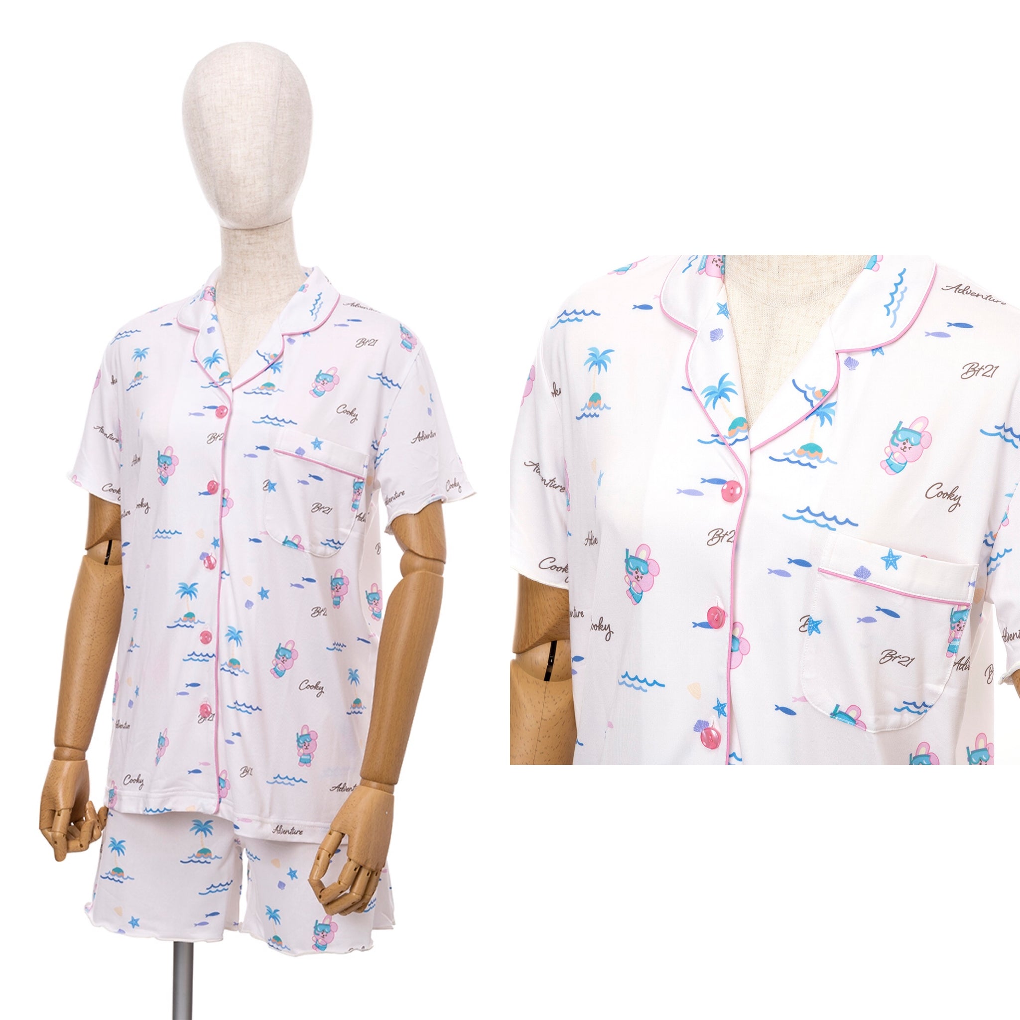 BT21 JAPAN Official Summer Time Room Wear kheartshop