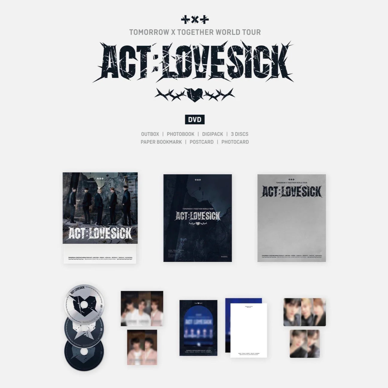 高級素材使用ブランド TXT トレカ全員 ACT:LOVE SICK lN SEOUL - CD