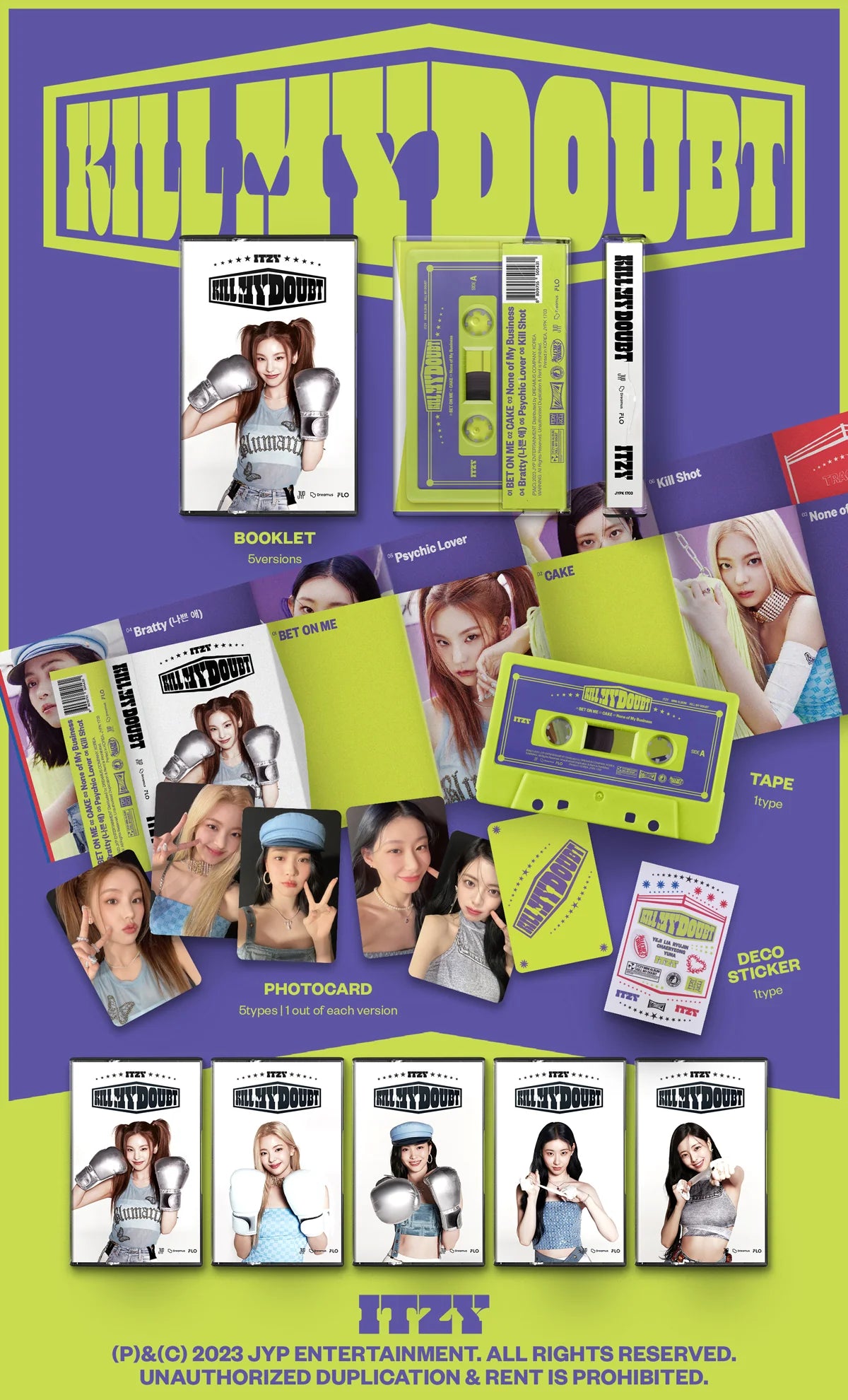 ITZY - Kill My Doubt Cassette Version ( 7th Mini Album ) – kheartshop ITZY - Kill My Doubt Cassette Version ( 7th Mini Album ) – kheartshop