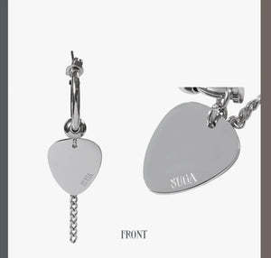 BTS SUGA - AGUST D Tour D-DAY Official Earrings Set & Necklace 