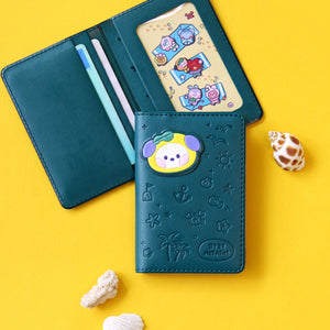 BT21 Minini Official Leather Patch Card Case Vacance Ver.