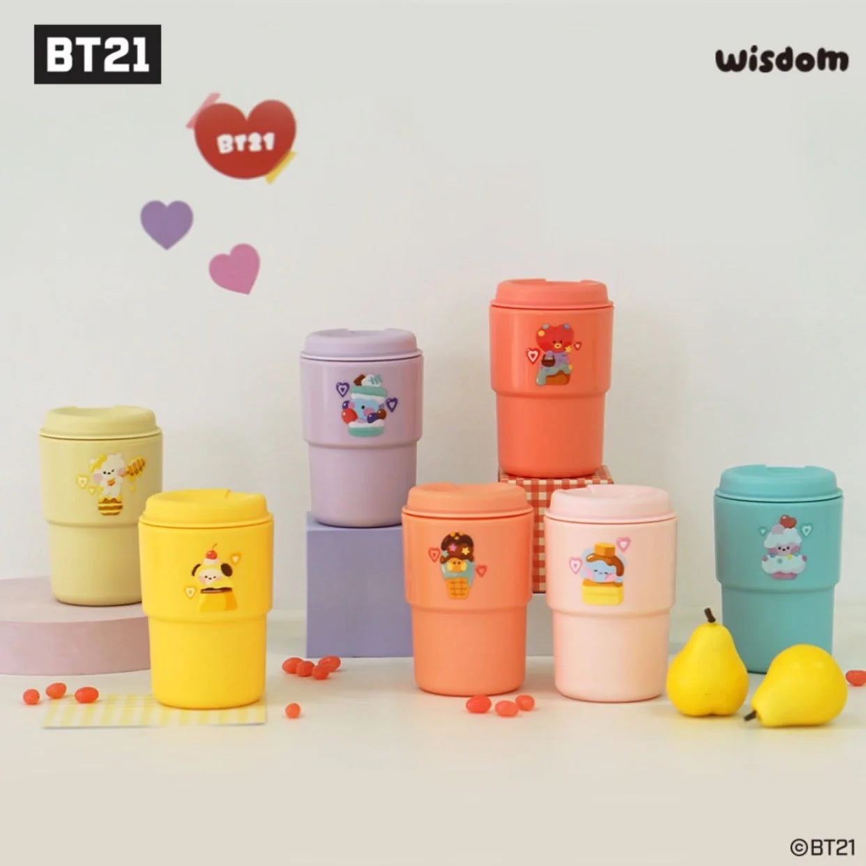 BT21 minini Sweetie Dessert Spoon Set 7 PCS - LINE FRIENDS_US