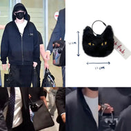 BTS SUGA Big Black Cat Keyring