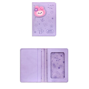 BT21 Minini Official Leather Patch Card Case Vacance Ver.