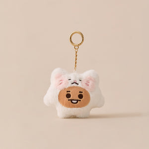 BT21 Official Fluffy Plush Keyring