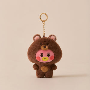 BT21 Official Fluffy Plush Keyring