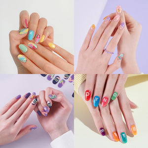 BTS Official Jellymix Collaboration PLAY THE Dynamite Gel Nail Strip
