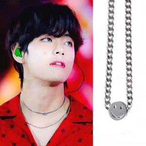 BTS V ''Style'' Smile Stainless Steel Necklace