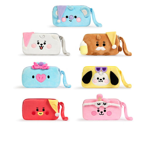 BT21 Official Plush Pen Pouch Party Version