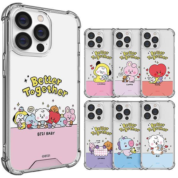 BT21 MY LITTLE BUDDY Clear Air Cushion Reinforced Case for Galaxy & Note