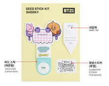 BT21 Official My Little Buddy Seed Stick Set