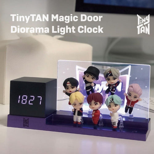 BTS TinyTAN Official Magic Door Diorama Light Clock