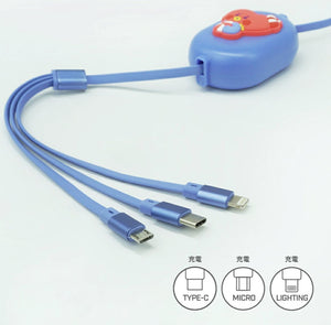 BT21 JAPAN - Official Jelly Candy 3 in 1 Cable