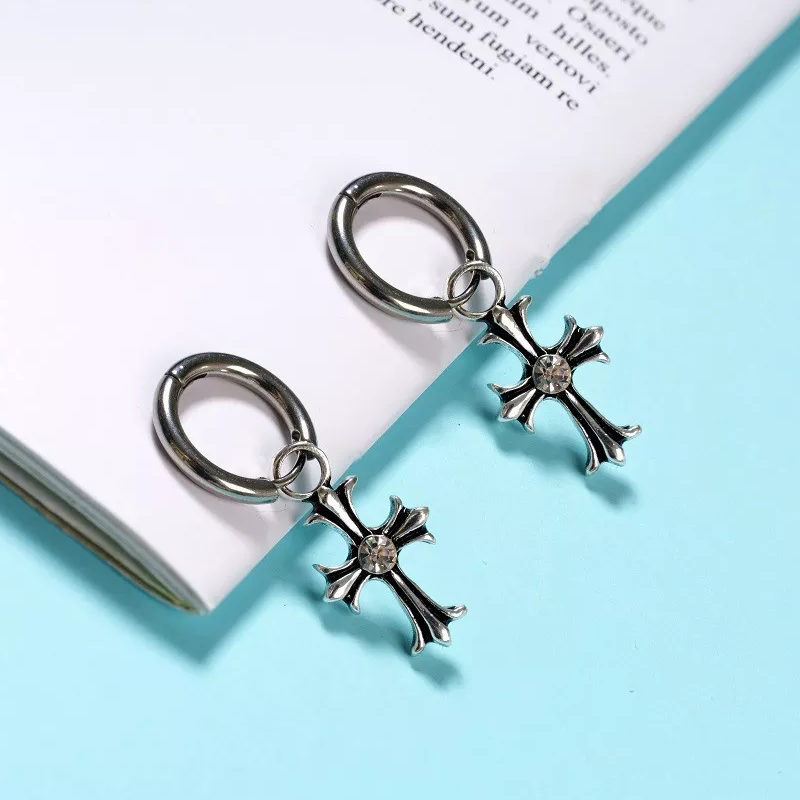 BTS Jimin Style Cross Earrings kheartshop