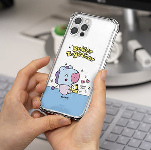 BT21 MY LITTLE BUDDY Clear Air Cushion Reinforced Case for iPhone
