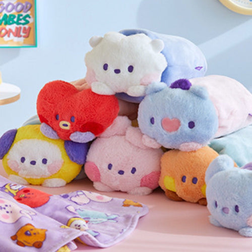 BT21 Official Minini Collection Plush Doll Minini Collection Cushion Blanket