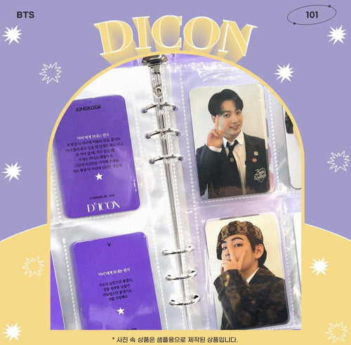 BTS x DICON - Official Photocard 101 Custom Book ( Binder + Photocard + Keyring )
