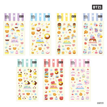 BT21 Official Minini Clear Sticker Sweetie Version 7SET