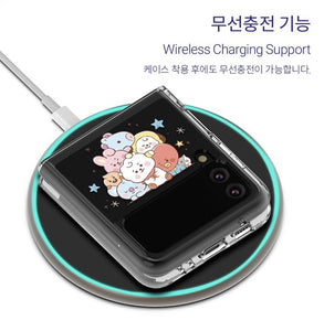 BT21 Official Baby Sketch Galaxy Z FLIP 3 Clear Reinforced Phone Case