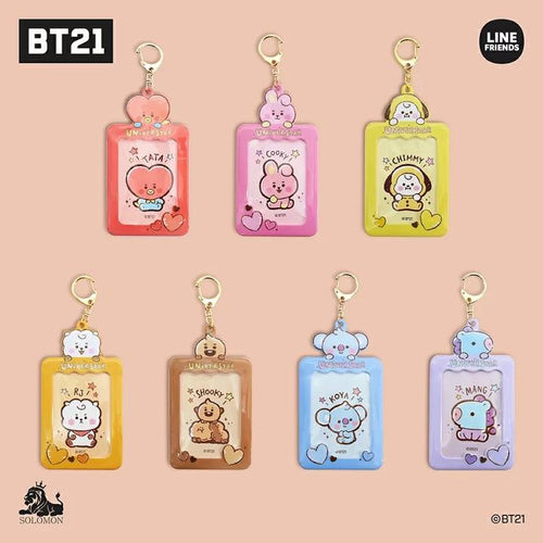 BT21 JAPAN - Official Card/Photocard Case Keyring + Sticker