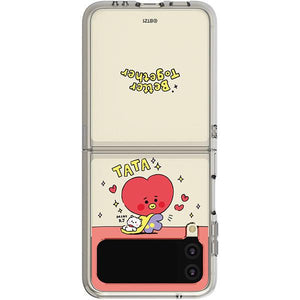 BT21 Official My Little Buddy Galaxy Z FLIP 3 Clear Reinforced Phone Case