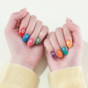 BTS Official Jellymix Collaboration PLAY THE Dynamite Gel Nail Strip