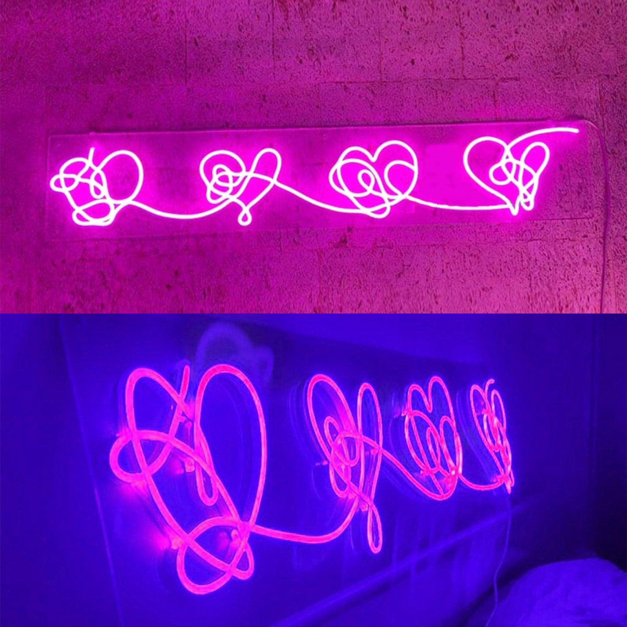 BTS Love Yourself Hearts Neon Light Sign – kheartshop