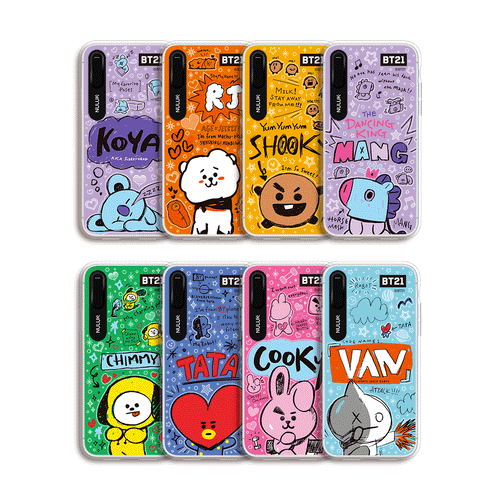 BT21 Official Doodling Graphic Light Up Case