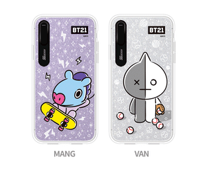 [BT21] HANGING OUT GRAPHIC LIGHT UP CASE (HYBRID) FOR IPHONE