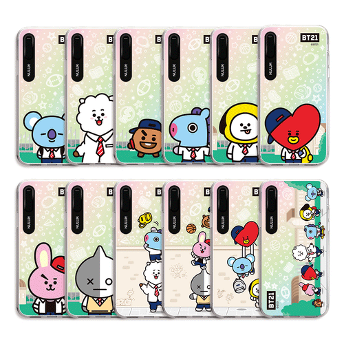 BT21 Official Universtar Graphic Character Light Up Case