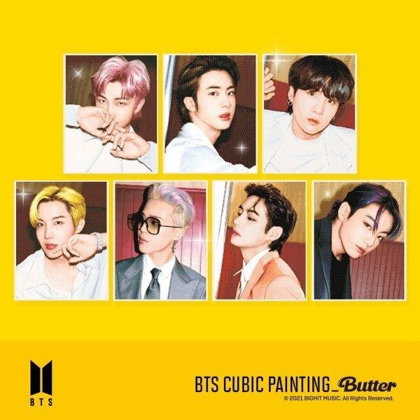 BTS BUTTER Official DIY Cubic Painting Ver 6 + Photocard (Free