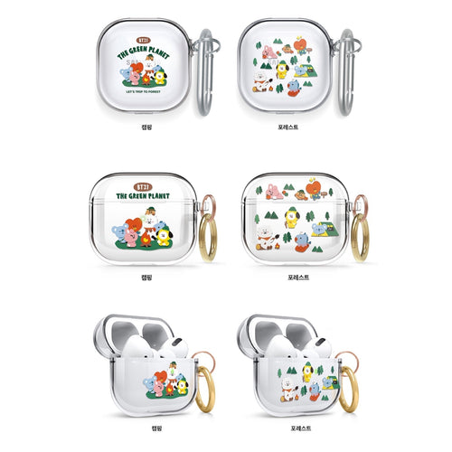 BT21 Official Green Planet Galaxy for Buds Live, Airpods3,  Airpods Pro