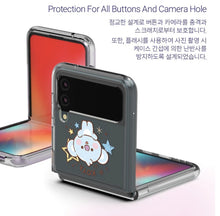 BT21 Official Baby Sketch Galaxy Z FLIP 3 Clear Reinforced Phone Case