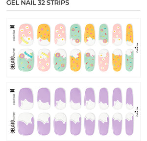 BTS Official Jellymix Collaboration PLAY THE Dynamite Gel Nail Strip