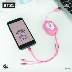 BT21 JAPAN - Official Jelly Candy 3 in 1 Cable