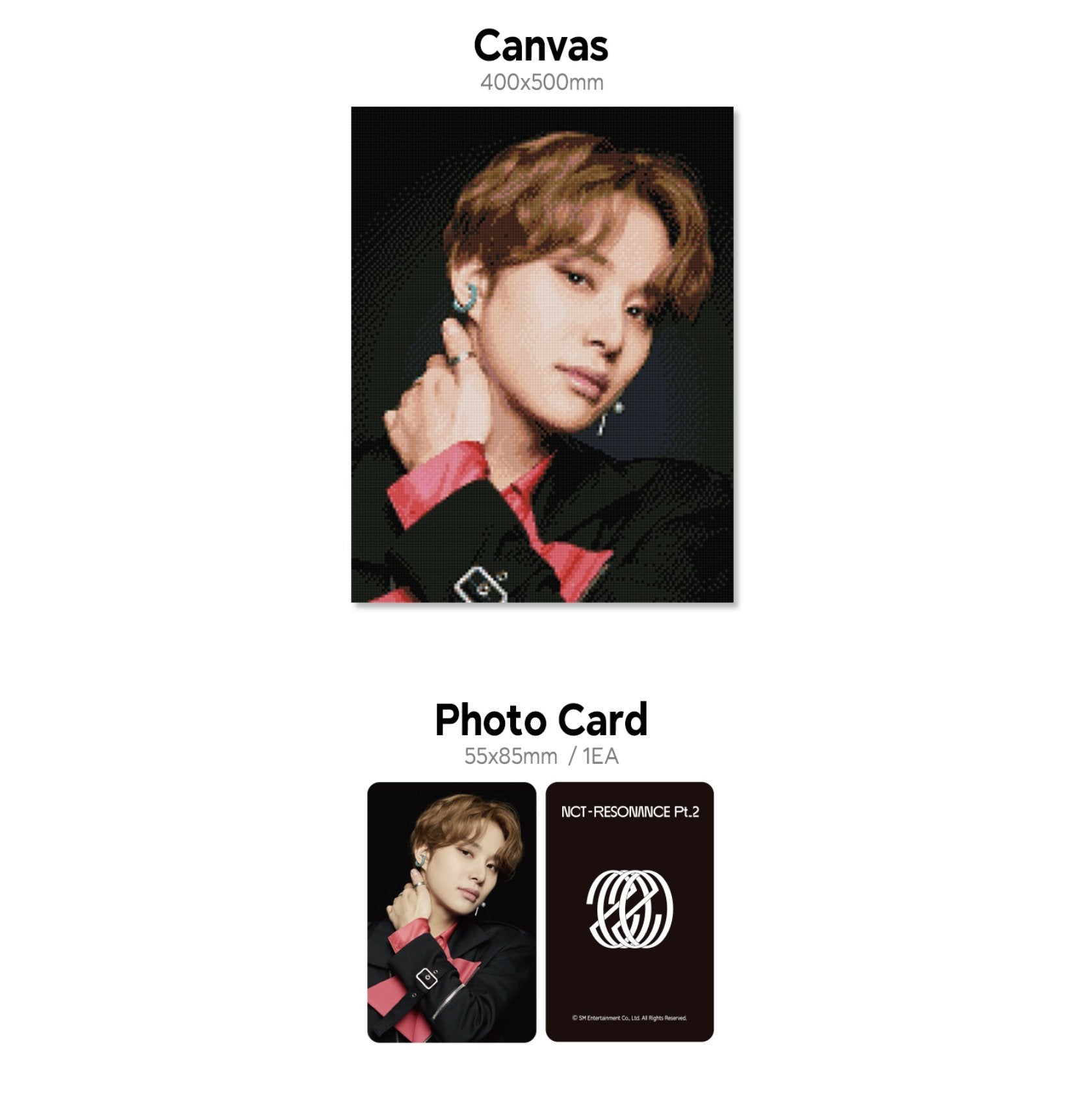 NCT Official Resonance Official DIY Cubic Painting + Photocard 