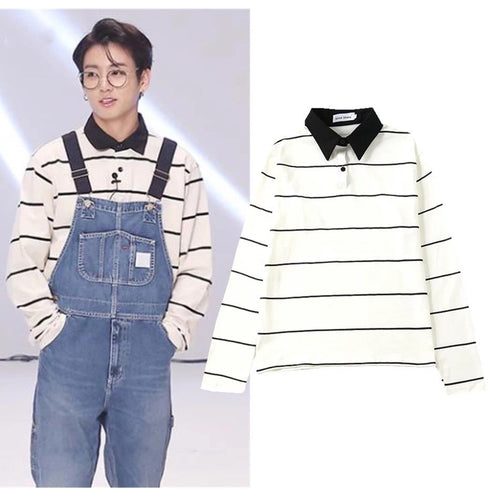 Jungkook Style ''Stripes'' Shirt