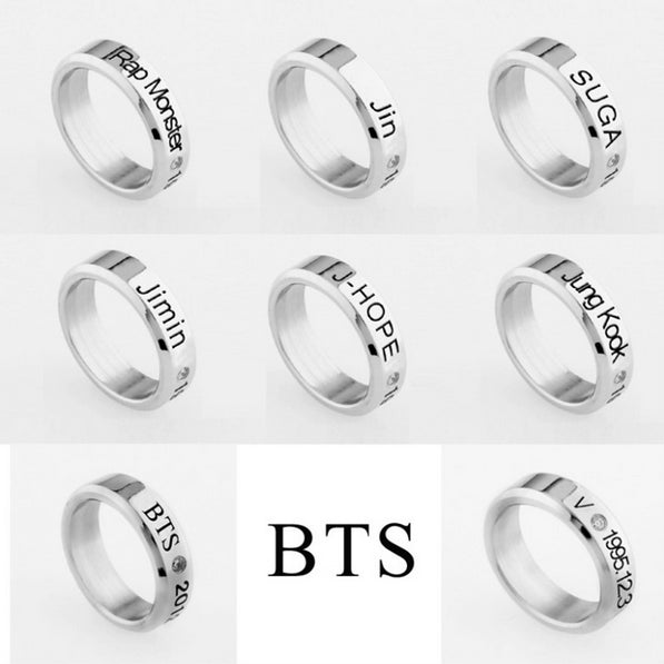 BTS,THE BEST RING　指輪 BTS] Stainless Steel BTS Rings – kheartshop