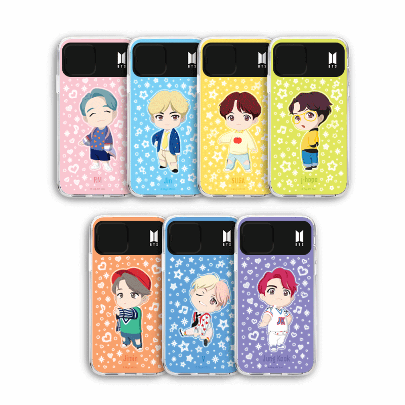 BTS OFFICIAL Character Light Up Case (iPhone and Samsung)