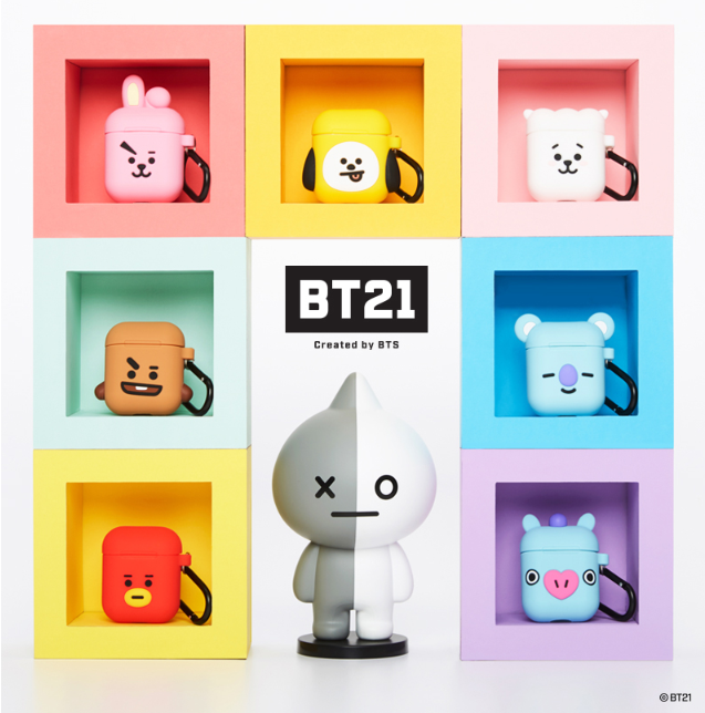 [BT21] Silicone Charging Case For Apple Airpods Cube Version