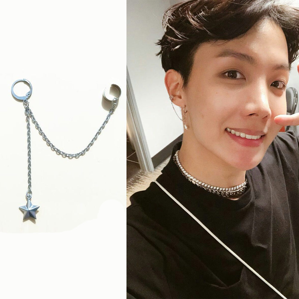 Buy Kpop BTS Bangtan Boys JIN Earrings Korean Fashion Jewelry Accessories  for Men and Women 1 Pair Online at desertcartINDIA