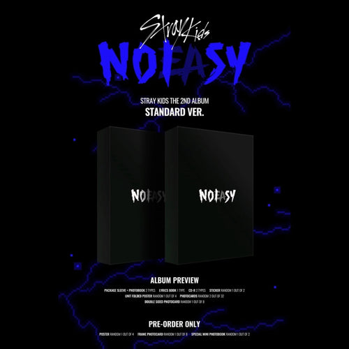 STRAY KIDS - NOEASY [ STANDARD Version ] + P.O Benefit (Free Shipping)