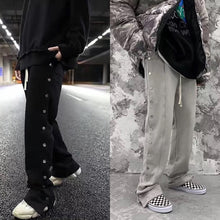 [ASIAN FASHION] Side Buttons Pants