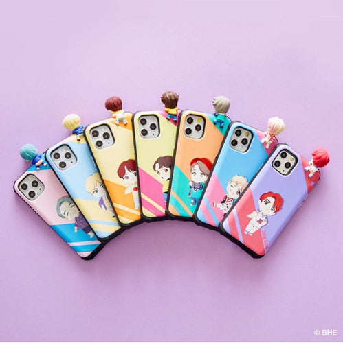 BTS Official CHARACTER Figure Slide Bumper Case Edge Line Version (for iPhone and Samsung)